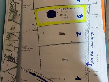 vends terrain non constructible bandol