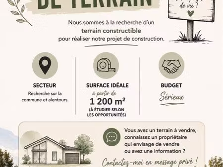 recherche terrain constructible