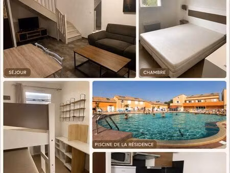 à louer – maison t3 meublée de 43 m² – disponible du 1er septembre au 30 juin