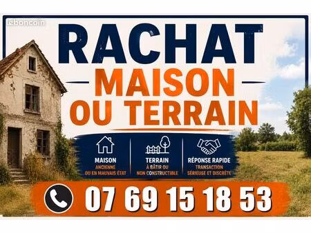 achat maison ou terrain – toute la france
