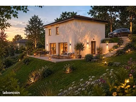maison contemporaine sur un terrain d'exception
