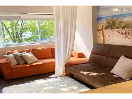 studio 30m2 gruissan plage - vue mer -rénové 2025 - 2 couchages - parking