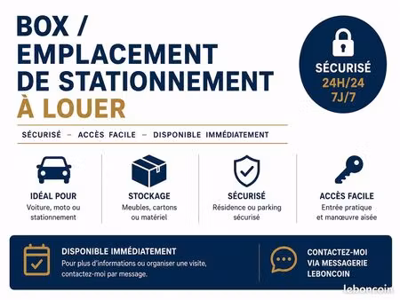 location de box de stockage sécurisé
