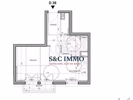 appartement 1 pièce 32 m²