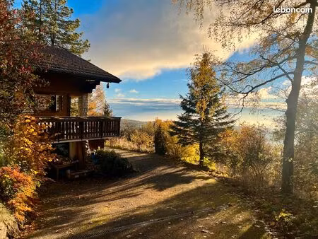 maison individuelle avec vue panoramique sur le léman et les alpes – gex
