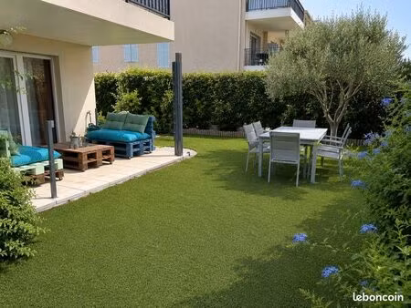 appartement 3 pièces de 65 m² avec jardin privatif de 124m²
