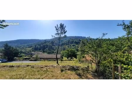 terrain de caractère avec ancienne grange en pierre et terrasses ardéchoises – un cadre ra