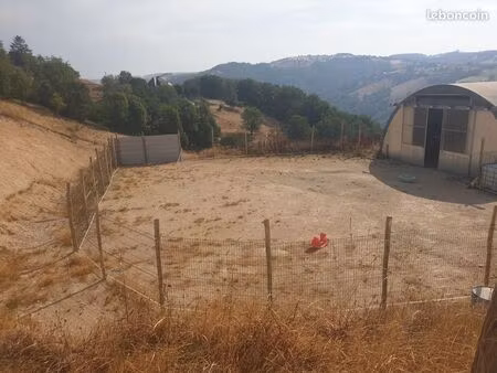 terrain agricole 7 hectares avec tunnels d'elevage