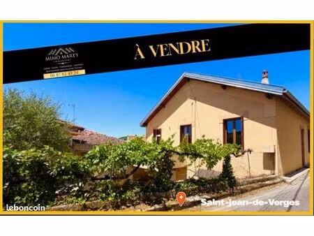 charmante maison t3 de 75m2 habitables sur terrain de 225m2  garage et atelier