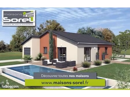 maison 124 m² avec terrain à dommartin (69)