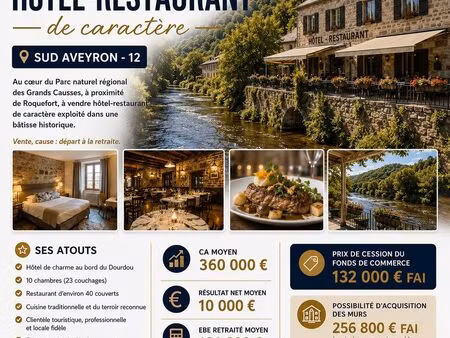 hotel  restaurant 450 m² millau