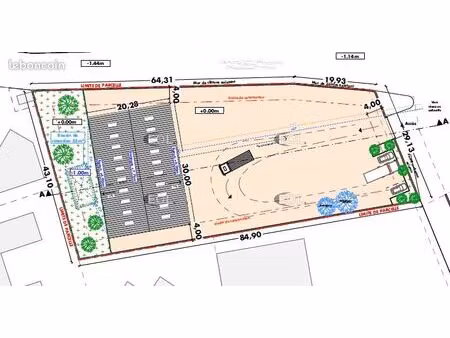 terrain 3 000 m² le rove