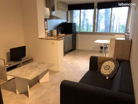 t1 bis meublé 30 m² avec parking – très calme – clapiers
