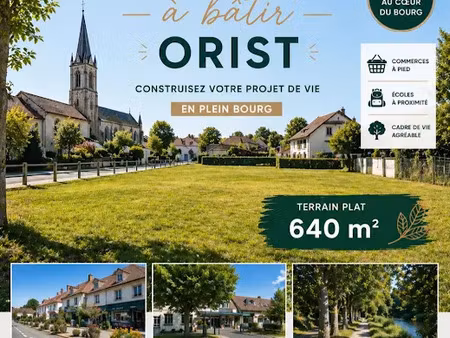 vente terrain 641 m² à orist (40300)  84 000 €