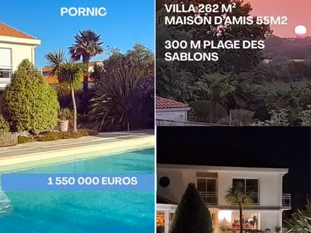 villa et sa maison d'amis 300 m plage des sablons