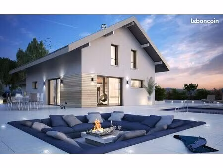 projet de construction d'une maison de 128 m² - 5 pièces avec terrain à sciez (74)