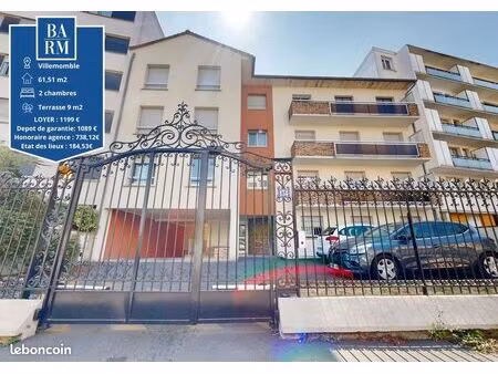 appartement 3 pièces 62 m²