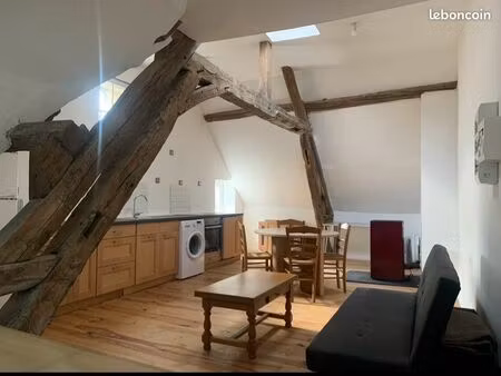loue appartement f2 refait à neuf de 54 m2 (loi carrez) et 65 m2 au sol