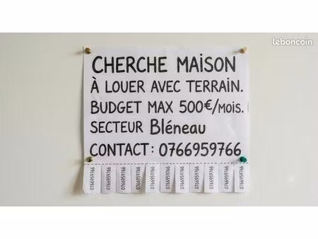 recherche maison a louer
