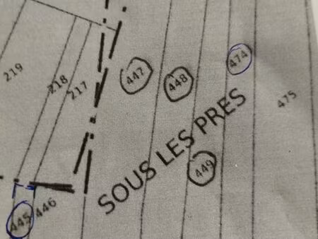1000m2 terrain plat pour loisirs jardin verger caravane  