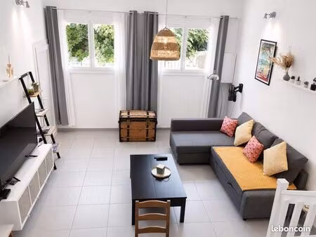 ⭐ t2 meublé 49 m² – climatisé – 10 min du port – bail mobilité – 930 cc