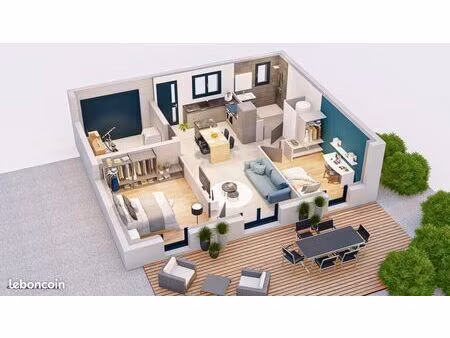 maison 4 pièces 52 m²