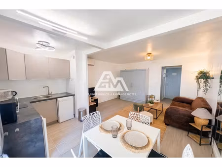 location meublée appartement 1 pièce 22 m² à la grande-motte (34280)  610 €