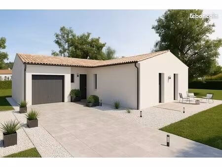 maison de 87.5 m² sur un terrain de 1350 m² à saint-martin-du-clocher en charente (16)