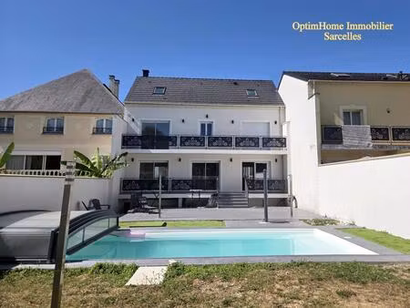 sarcelles village - maison contemporaine d'exception - 204 m2 - 9 pièces / 5 chambres - pr