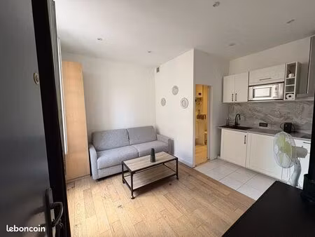 studio 17 m² – centre-ville l’isle-adam – cuisine équipée