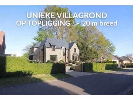 villagrond 20 m breed op rustige toplocatie