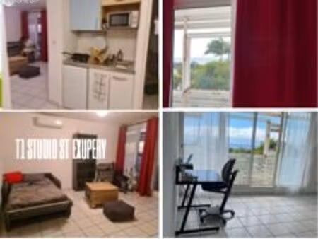 vends t1 avec vue mer – résidence saint exupéry – champ fleuri  saint-denis