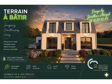 vente terrain 566 m² à tigery (91250)  260 000 €