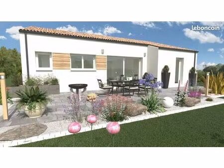 projet de construction d'une maison 3 chambres de 98.54 m² sur un terrain à bâtir de 591 m