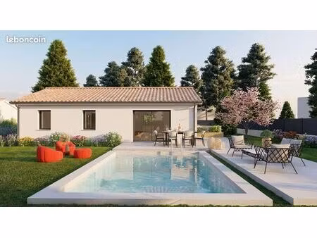 projet de construction d'une maison 83.89 m² avec terrain à ribagnac (24)
