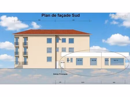 local commercial rue de chalezeule 120 m2