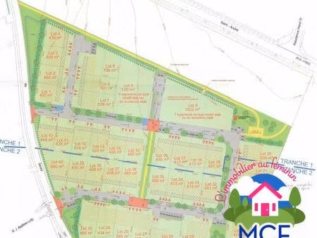 terrain 413 m² la couture-boussey