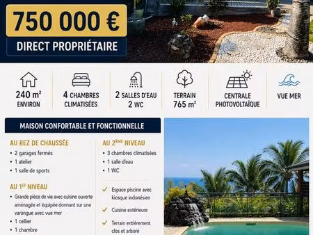st paul villa d'exception – piscine – vue mer
