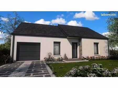 projet de construction d'une maison 69.74 m² avec terrain à berville-la-campagne (27)