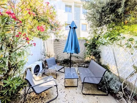 location étudiante cannes : studio rdj 21m² avec jardin privatif - pointe croisette  domai
