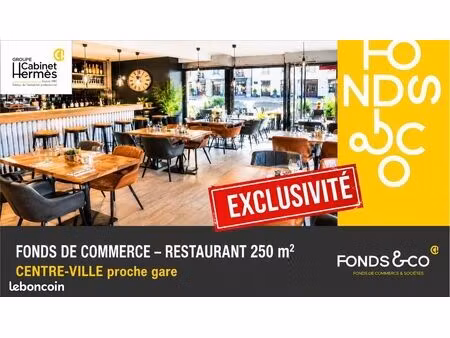 fonds de commerce restaurant 250 m²