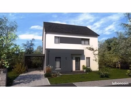 projet de construction d'une maison 121.4 m² avec terrain à emalleville (27)