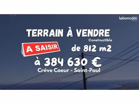 terrain 812 m² saint paul