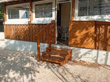 vends terrain avec mobil home
