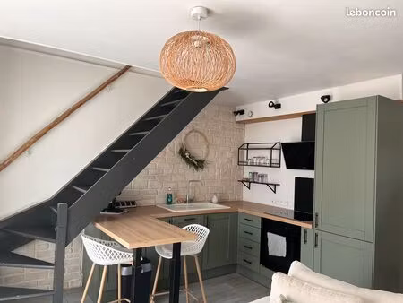 duplex meublé avec 2 terrasses et parking – centre-ville étréchy
