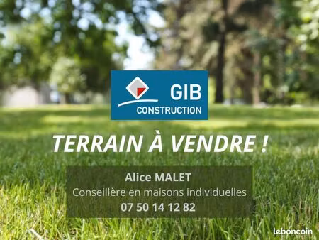 terrain 828 m² le barp