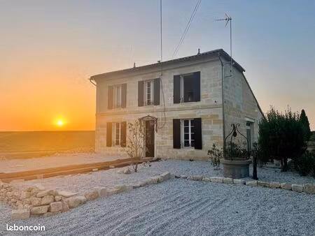 girondine en pierre rénovée — 150 m² carrez — dpe c / ges a — habitable immédiatement — ga
