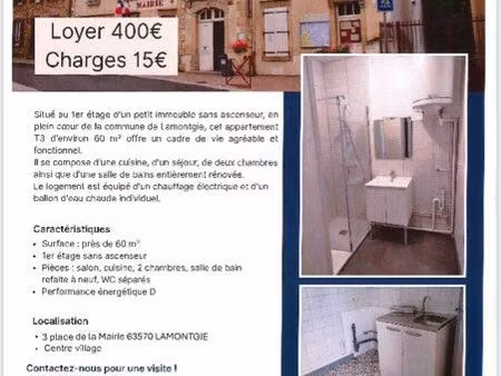 appartement à louer lamontgie
