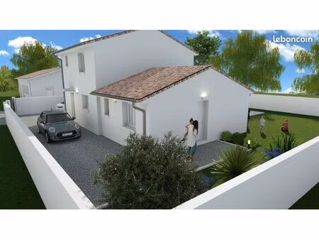 projet de construction d'une maison 84 m² avec terrain à claret (34)