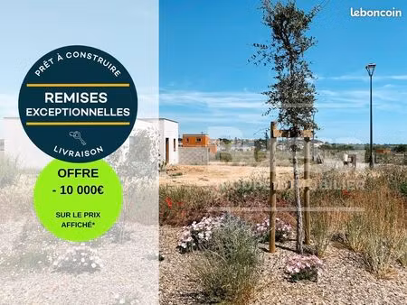 terrain 333 m² prêt à construire vendres 34350